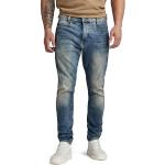 Reduzierte Blaue G-Star D-Staq Slim Fit Jeans Raw mit Reißverschluss aus Denim für Herren Größe M Weite 29 