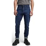 Blaue G-Star D-Staq Slim Fit Jeans Raw mit Reißverschluss aus Denim für Herren Weite 32 