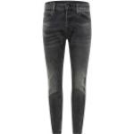 Anthrazitfarbene G-Star 3301 Slim Fit Jeans Raw aus Denim für Herren Größe XXL 