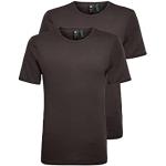 G-STAR RAW Herren Basic T-Shirt 2-Pack, Schwarz (black D07205-124-990), XXS