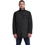 Schwarze G-Star Raw Stehkragen Trenchcoats mit Klettverschluss gepolstert für Herren Größe XS für den für den Winter 
