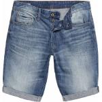 Blaue Unifarbene G-Star Raw 5-Pocket Jeans Raw mit Reißverschluss aus Denim für Herren für den für den Sommer 