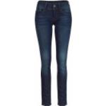 Blaue Unifarbene G-Star Lynn Skinny Jeans Raw aus Denim für Damen Weite 30, Länge 30 