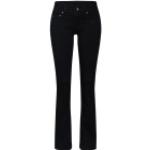 Schwarze Bestickte G-Star Midge Jeans mit Stickerei Raw mit Knopf aus Denim für Damen Größe XS Weite 28, Länge 34 