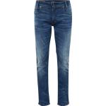 Blaue Unifarbene Casual G-Star Raw Tapered Jeans Raw mit Reißverschluss aus Denim für Herren Weite 33, Länge 32 