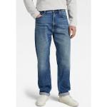 Blaue Bestickte Loose Fit G-Star Raw Jeans mit Stickerei Raw mit Reißverschluss aus Baumwolle für Herren 
