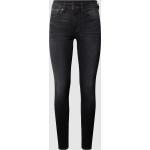 Schwarze G-Star 3301 Skinny Jeans Raw aus Baumwollmischung für Damen Größe XL Weite 24, Länge 30 