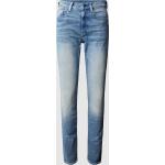 Blaue G-Star Raw Bio Skinny Jeans Raw mit Reißverschluss aus Baumwollmischung für Damen Größe XS Weite 26, Länge 32 