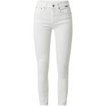 Weiße G-Star 3301 Bio Skinny Jeans Raw mit Reißverschluss aus Baumwolle für Damen Größe XS Weite 29, Länge 30 
