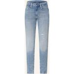 Blaue G-Star 3301 Skinny Jeans Raw aus Baumwolle für Damen Größe M 