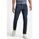 Marineblaue Bestickte G-Star 3301 Slim Fit Jeans Raw aus Denim für Herren Größe XXL 