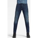Reduzierte Blaue Bestickte G-Star 3301 Slim Fit Jeans Raw aus Denim für Herren Größe XXL 