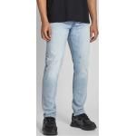 G-Star Raw Slim Fit Jeans im Used-Look Modell '3301' (33/32 Hellblau)