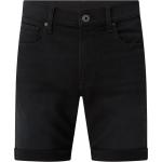 Schwarze G-Star 3301 Jeans-Shorts Raw aus Denim für Herren 
