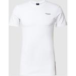 G-Star Raw Slim Fit T-Shirt mit Label-Print (XL Weiß)