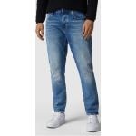 Blaue Loose Fit G-Star 3301 Tapered Jeans Raw aus Baumwolle für Herren Weite 32, Länge 36 