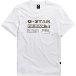 Weiße G-Star Raw T-Shirts für Herren Größe XL 