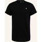 Schwarze Kurzärmelige G-Star Raw T-Shirts aus Baumwolle für Herren Übergrößen 