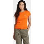 Orange G-Star Raw T-Shirts aus Jersey für Damen Größe XL für den für den Sommer 