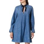 Reduzierte Blaue G-Star Raw V-Ausschnitt Tunika-Kleider für Damen Größe M 