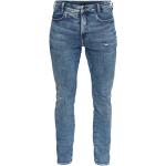 Reduzierte Blaue G-Star Slim Fit Jeans Faded aus Denim für Herren Weite 33, Länge 32 