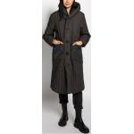 Reduzierte Graue Gesteppte G-Star Maxi Damensteppmäntel & Damenpuffercoats aus Polyester mit Kapuze Größe M für den für den Herbst 