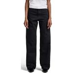 Schwarze G-Star High Waist Jeans mit Reißverschluss aus Denim für Damen Größe XS Weite 25, Länge 32 