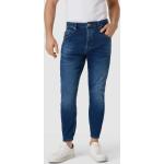 Blaue GABBA Slim Fit Jeans mit Reißverschluss aus Baumwollmischung für Herren Größe XXL 