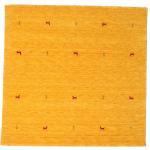 Reduzierte Gelbe Rugvista Quadratische Wollteppiche aus Wolle 200x200 