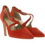 Gabor »Alba Moda Echtleder-Pumps knallige Damen Absatz-Schuhe mit überkreuzten Riemchen Stilettos Rot« Pumps