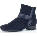 Blaue Gabor Ankle Boots & Klassische Stiefeletten mit Reißverschluss aus Leder mit herausnehmbarem Fußbett für Damen 