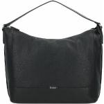 Schwarze Gabor Hobo Bags mit Reißverschluss aus PU mit Handyfach für Damen klein 