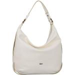 Reduzierte Weiße Elegante Gabor Hobo Bags mit Riemchen aus Kunstleder mit Handyfach für Damen medium 