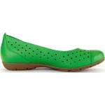 Grüne Gabor Damenballerinas aus Leder Größe 38,5 