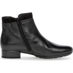 Reduzierte Schwarze Gabor Ankle Boots & Klassische Stiefeletten aus Leder für Damen Größe 39,5 