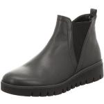 Schwarze Gabor Comfort Ankle Boots & Klassische Stiefeletten aus Leder für Damen Größe 35,5 