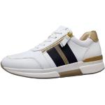 Weiße Gabor Comfort Slip-on Sneaker mit Schnürsenkel in Normalweite aus Leder Größe 38 