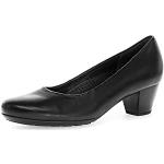 Schwarze Gabor Comfort High Heels & Stiletto-Pumps in Breitweite aus Glattleder leicht für Damen Größe 41 
