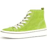 Grüne Gabor High Top Sneaker & Sneaker Boots mit Schnürsenkel in Normalweite aus Glattleder für Damen Größe 38 