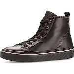 Schwarze Gabor High Top Sneaker & Sneaker Boots mit Reißverschluss in Normalweite aus Glattleder mit herausnehmbarem Fußbett für Damen Größe 38 