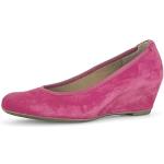 Pinke Business Gabor High Heels & Stiletto-Pumps in Normalweite aus Veloursleder für Damen Größe 42,5 