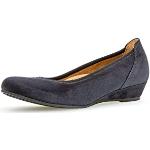Blaue Elegante Gabor Keilabsatz High Heels & Stiletto-Pumps in Breitweite für Damen Größe 40,5 