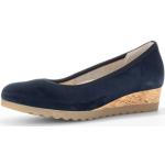 Dunkelblaue Business Gabor High Heels & Stiletto-Pumps aus Veloursleder für Damen Größe 42 
