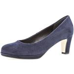 Reduzierte Blaue Elegante Gabor Trichterabsatz High Heels & Stiletto-Pumps in Breitweite aus Textil für Damen Größe 37,5 
