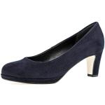 Blaue Gabor High Heels & Stiletto-Pumps in Breitweite aus Leder für Damen Größe 40 