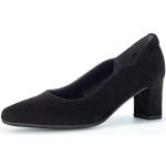 Reduzierte Schwarze Lack-Optik Gabor High Heels & Stiletto-Pumps in Breitweite aus Glattleder für Damen Größe 38,5 