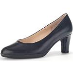 Schwarze Elegante Gabor Blockabsatz High Heels & Stiletto-Pumps in Breitweite aus Glattleder für Damen Größe 40 