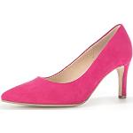 Reduzierte Pinke Gabor High Heels & Stiletto-Pumps in Breitweite aus Veloursleder für Damen Größe 38 