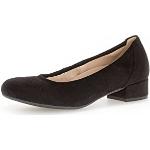 Reduzierte Schwarze Gabor High Heels & Stiletto-Pumps in Breitweite aus Textil mit herausnehmbarem Fußbett für Damen Größe 40,5 