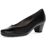 Schwarze Gabor High Heels & Stiletto-Pumps in Breitweite aus Glattleder für Damen Größe 42 